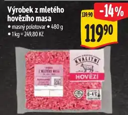 Albert Výrobek z mletého hovězího masa nabídka