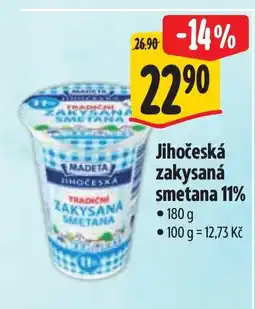 Albert Jihočeská zakysaná smetana 11% nabídka