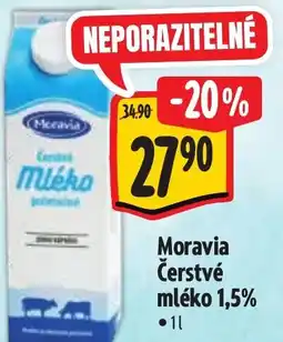 Albert Moravia Čerstvé mléko 1,5% nabídka