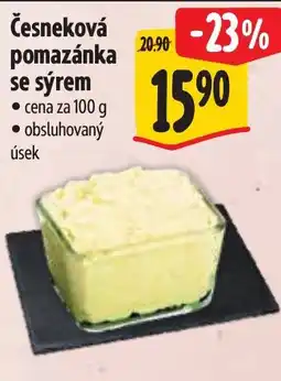 Albert Česneková pomazánka se sýrem nabídka