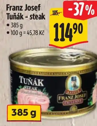 Albert Franz Josef Tuňák - steak nabídka