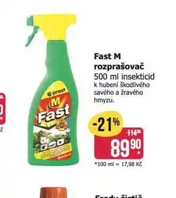 Teta Fast m rozprašovač nabídka