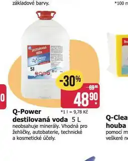 Teta Q-power destilovaná voda nabídka