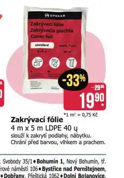 Teta Zakrývací fólie nabídka