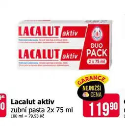 Teta Lacalut aktiv zubní pasta nabídka
