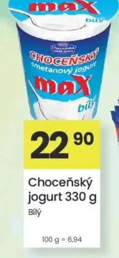 Kubík potraviny Choceňský jogurt nabídka
