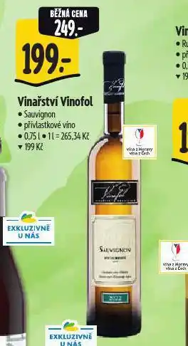 Albert Vinařství vinofol nabídka