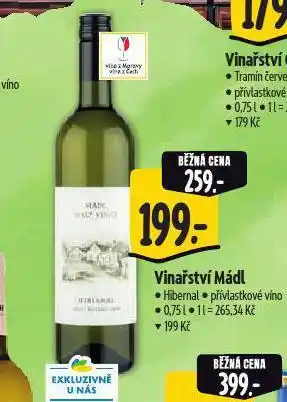 Albert Vinařství mádlo nabídka