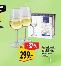 Albert Sada sklenic na bílé víné nabídka