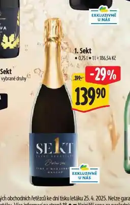 Albert 1. sekt nabídka