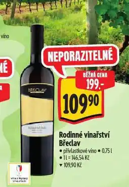Albert Rodinné vinařství břeclav nabídka