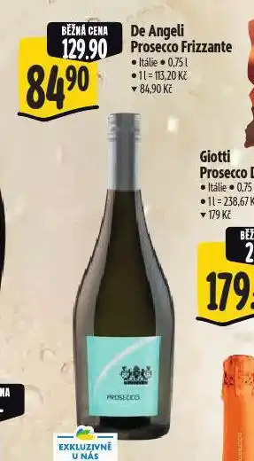 Albert De angeli prosecco frizzante nabídka
