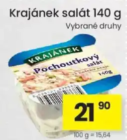 Kubík potraviny Krajánek salát nabídka