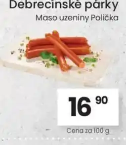 Kubík potraviny Debrecínské párky nabídka