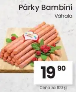 Kubík potraviny Párky Bambini nabídka