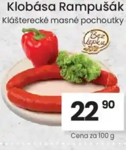 Kubík potraviny Klobása Rampušák nabídka