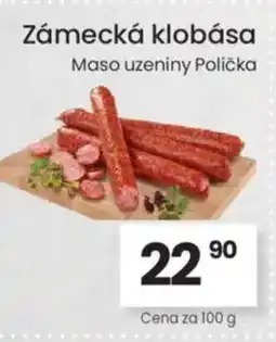 Kubík potraviny Zámecká klobása nabídka