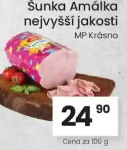 Kubík potraviny Šunka Amálka nejvyšší jakosti nabídka