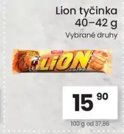 Kubík potraviny Lion tyčinka nabídka