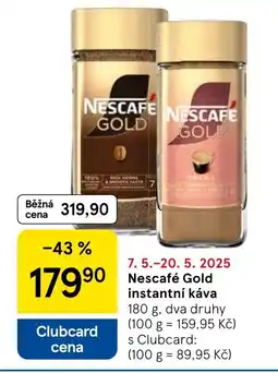 Tesco Nescafé Gold instantní káva nabídka