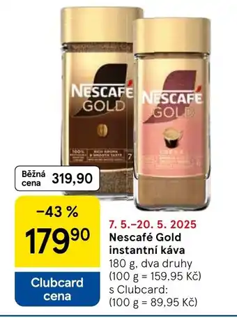 Tesco Nescafé Gold instantní káva nabídka
