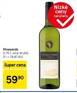 Tesco VINEYARDS nabídka