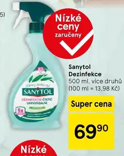 Tesco SANYTOL Dezinfekce nabídka