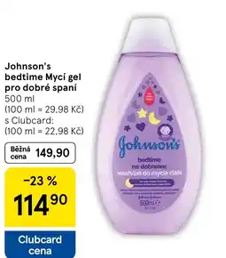 Tesco Johnson's bedtime Mycí gel pro dobré spaní nabídka
