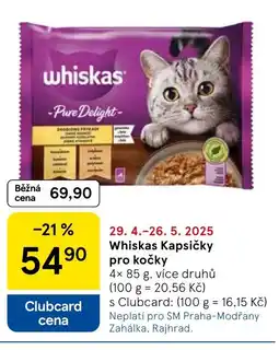 Tesco Whiskas Kapsičky pro kočky nabídka