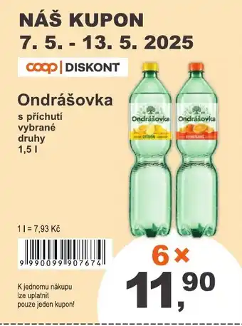 COOP DISKONT Ondrášovka nabídka