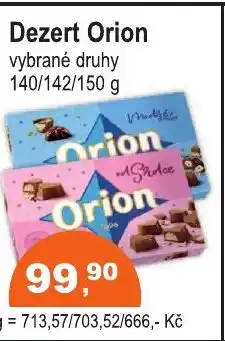 COOP DISKONT Dezert Orion nabídka