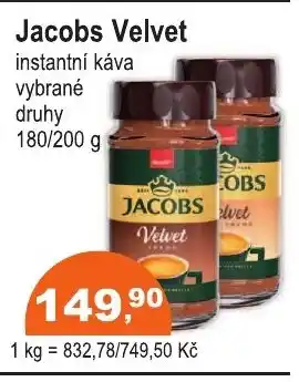 COOP DISKONT JACOBS Velvet nabídka