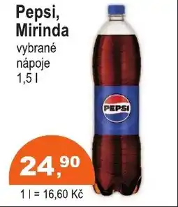 COOP DISKONT Pepsi, Mirinda nabídka