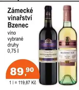 COOP DISKONT Zámecké vinařství Bzenec nabídka