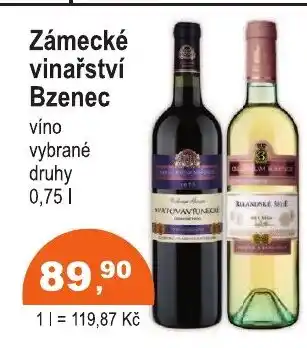 COOP DISKONT Zámecké vinařství Bzenec nabídka