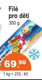 COOP DISKONT Filé pro děti nabídka
