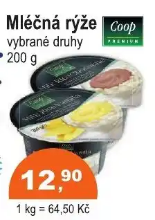 COOP DISKONT Mléčná rýže nabídka