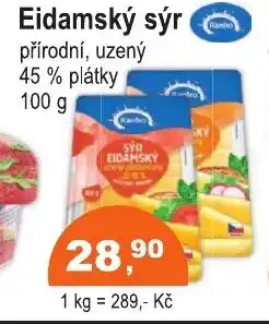 COOP DISKONT Eidamský sýr nabídka
