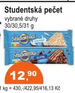 COOP DISKONT Studentská pečet nabídka