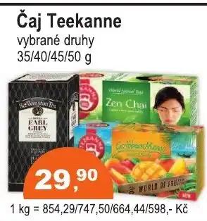 COOP DISKONT Čaj Teekanne nabídka