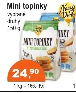 COOP DISKONT Mini topinky nabídka