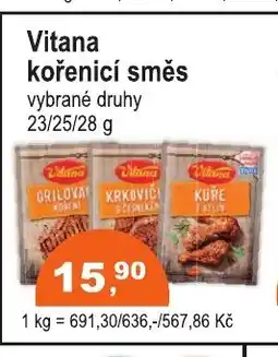 COOP DISKONT Vitana kořenicí směs nabídka