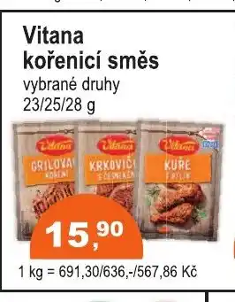COOP DISKONT Vitana kořenicí směs nabídka