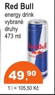 COOP DISKONT Red Bull energy drink nabídka