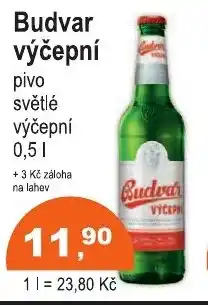 COOP DISKONT Budvar výčepní nabídka