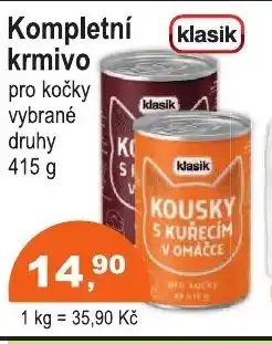 COOP DISKONT Kompletní krmivo nabídka