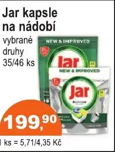 COOP DISKONT JAR kapsle na nádobí nabídka