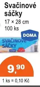 COOP DISKONT DOMA Svačinové sáčky nabídka