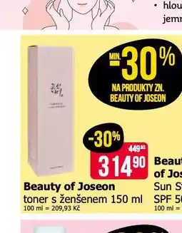 Teta Beauty of joseon toner s ženšenem nabídka