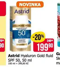 Teta Astris hyaluron gold fluid nabídka